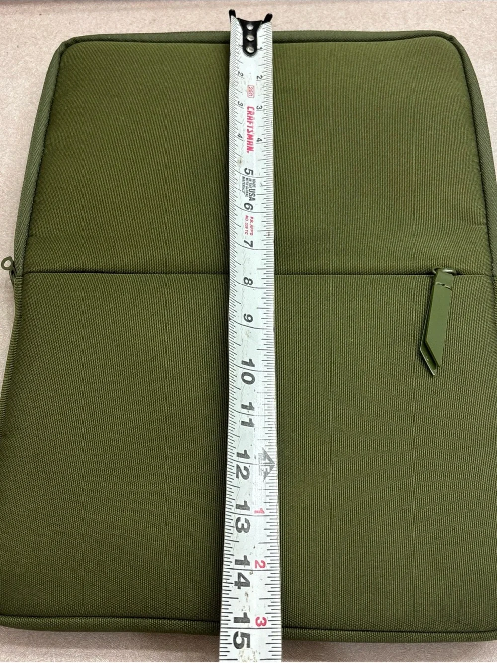 July Carry On Pro Snapsleeve Removable Laptop Travel Case Green 15” X 11
